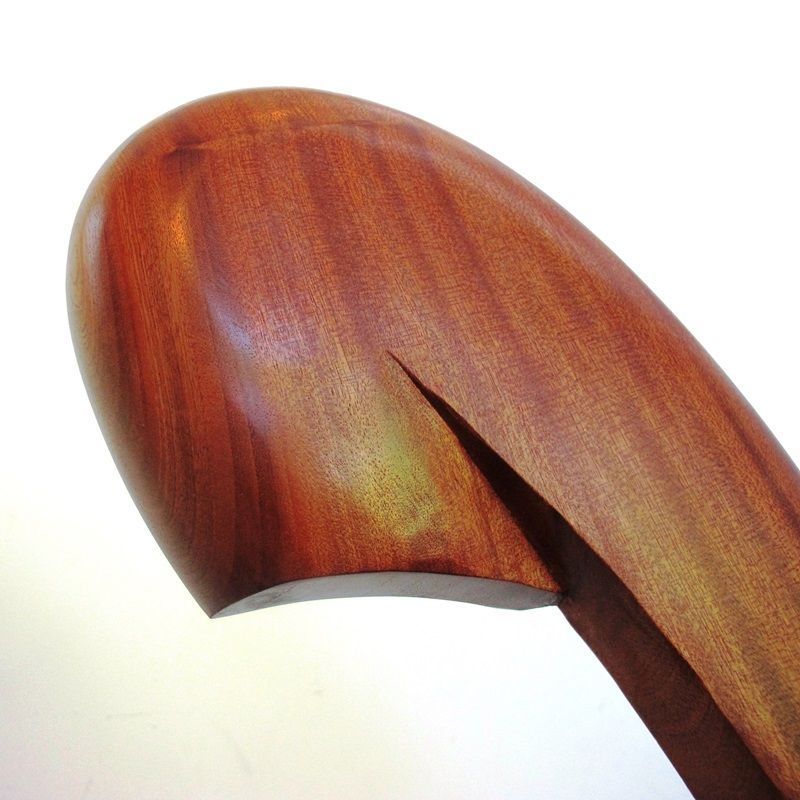 escultura orgánica de madera de sapelly