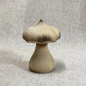 ambientador difusor de aceites esenciales fabricado en madera artesanalmente con forma de seta